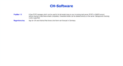 Desktop Screenshot of ch-software.de